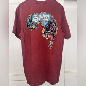 Men's Sullen Short-Sleeve Graphic Tee in Burgundy